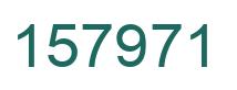 Number 157971 green image