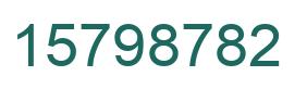 Número 15798782 imagen verde