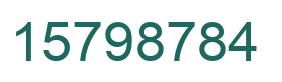 Número 15798784 imagen verde