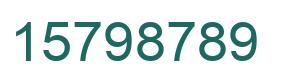 Número 15798789 imagen verde