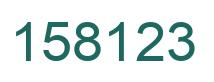 Número 158123 imagen verde