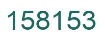 Number 158153 green image