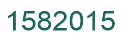 Number 1582015 green image