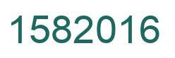 Number 1582016 green image