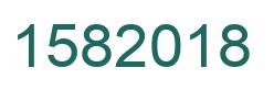 Number 1582018 green image