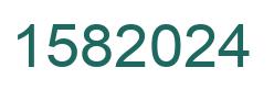 Number 1582024 green image