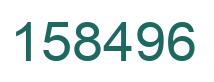 Number 158496 green image