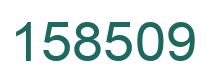 Number 158509 green image