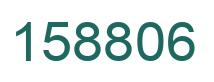 Number 158806 green image