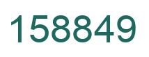 Number 158849 green image