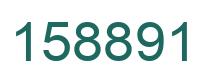 Number 158891 green image