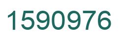 Number 1590976 green image