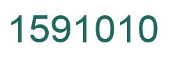 Number 1591010 green image
