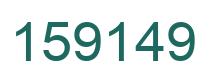 Number 159149 green image