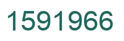 Number 1591966 green image