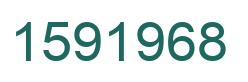 Number 1591968 green image