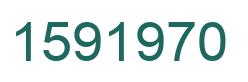 Number 1591970 green image