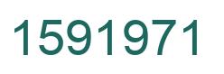 Number 1591971 green image