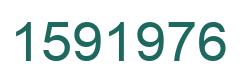 Number 1591976 green image