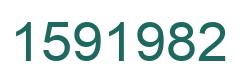 Number 1591982 green image