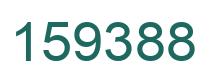 Number 159388 green image