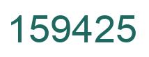 Número 159425 imagen verde