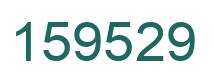 Number 159529 green image