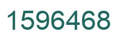 Number 1596468 green image