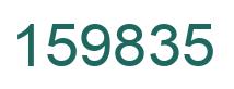 Number 159835 green image