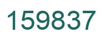 Number 159837 green image