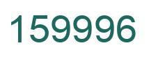 Number 159996 green image