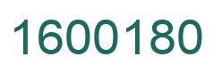 Número 1600180 imagen verde