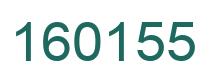 Number 160155 green image