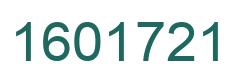 Number 1601721 green image