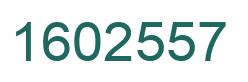 Number 1602557 green image