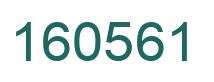 Number 160561 green image