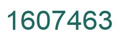 Number 1607463 green image