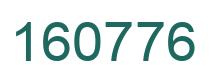 Number 160776 green image