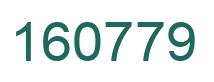 Number 160779 green image