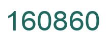 Number 160860 green image