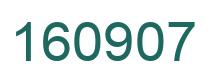 Number 160907 green image