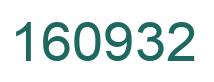 Number 160932 green image