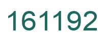 Number 161192 green image