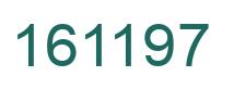 Number 161197 green image