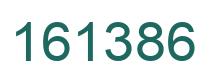 Number 161386 green image