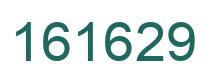 Number 161629 green image