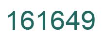 Number 161649 green image