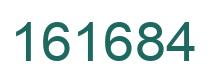Number 161684 green image