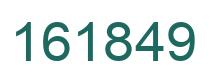 Number 161849 green image