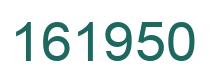 Number 161950 green image